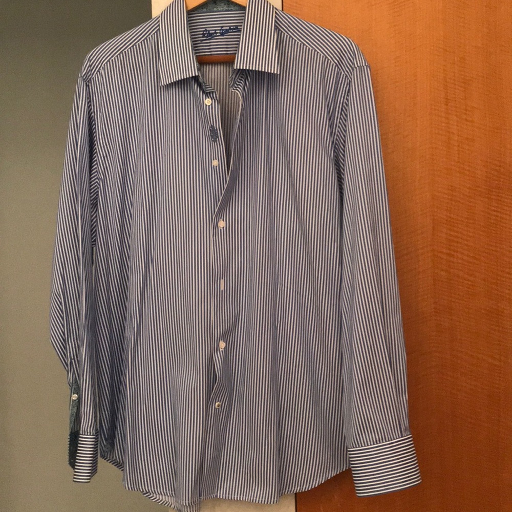 Men’s striped button down shirt Robert Carlisle
